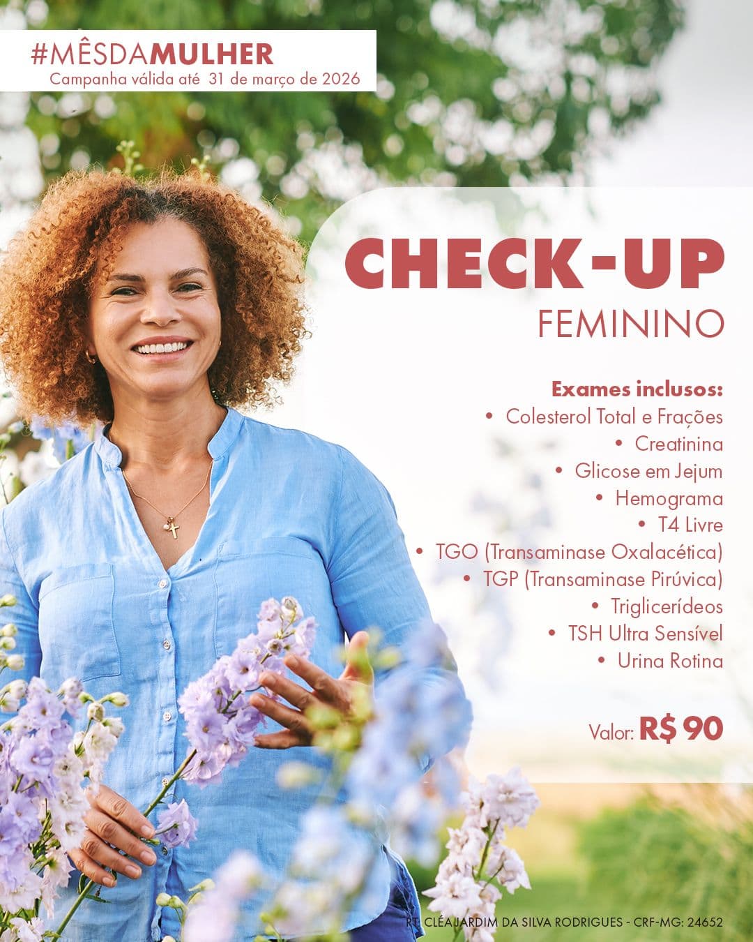 Banner Check Up Feminino